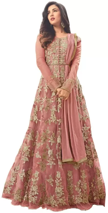 Veehaus Flared/A-line Gown(Pink)